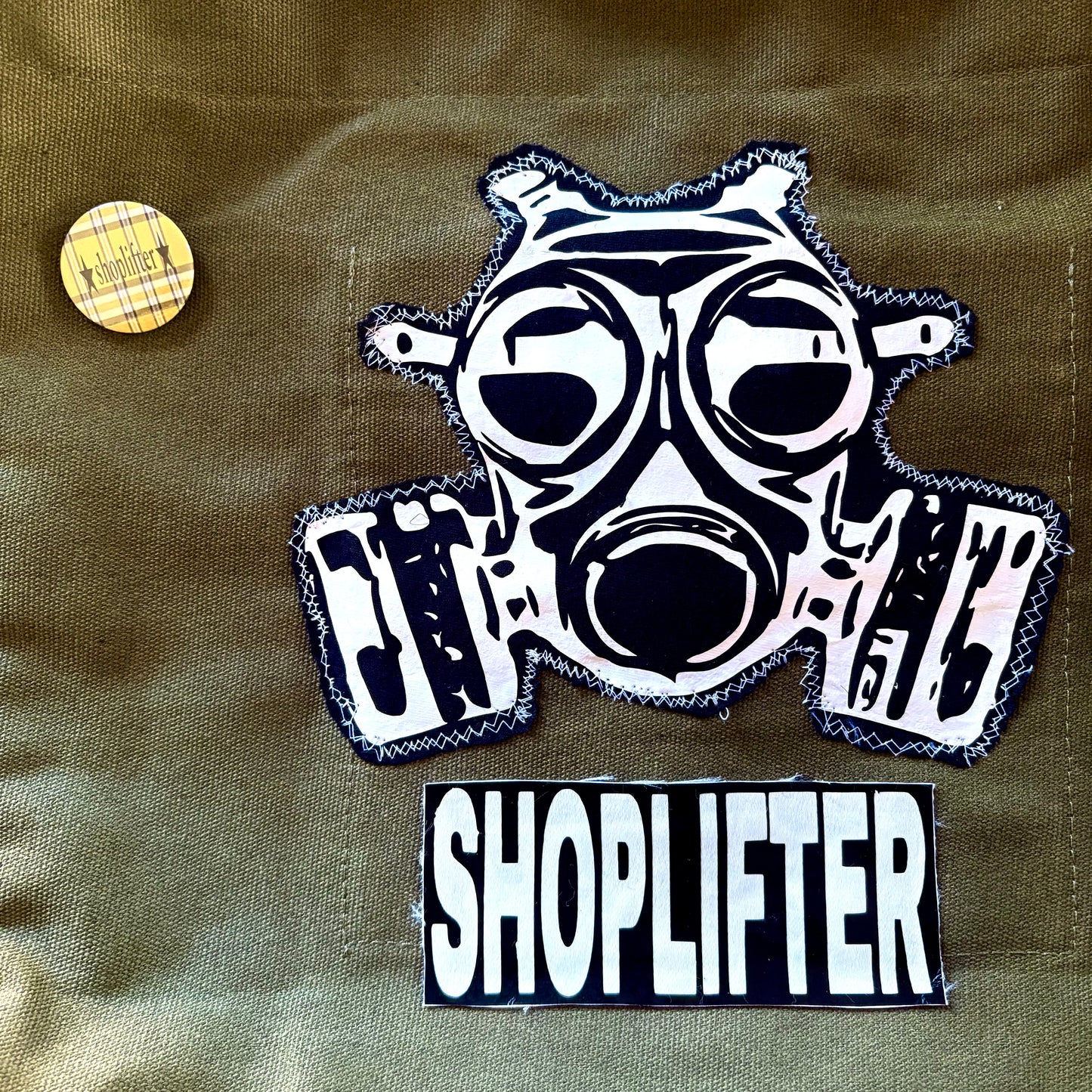 Black Gas Mask Shoulder Bag