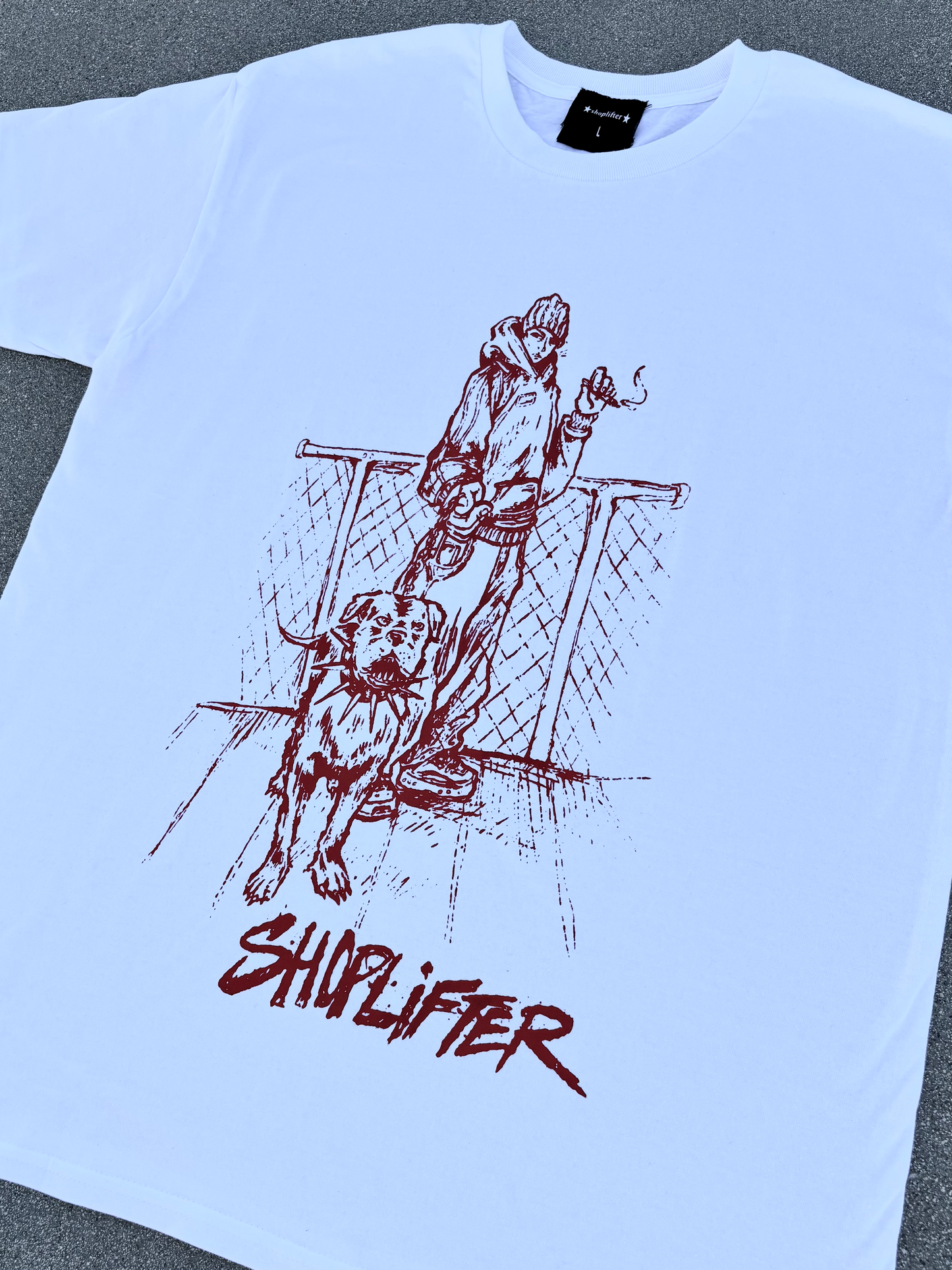 Story Of A K9 Tee White/Red