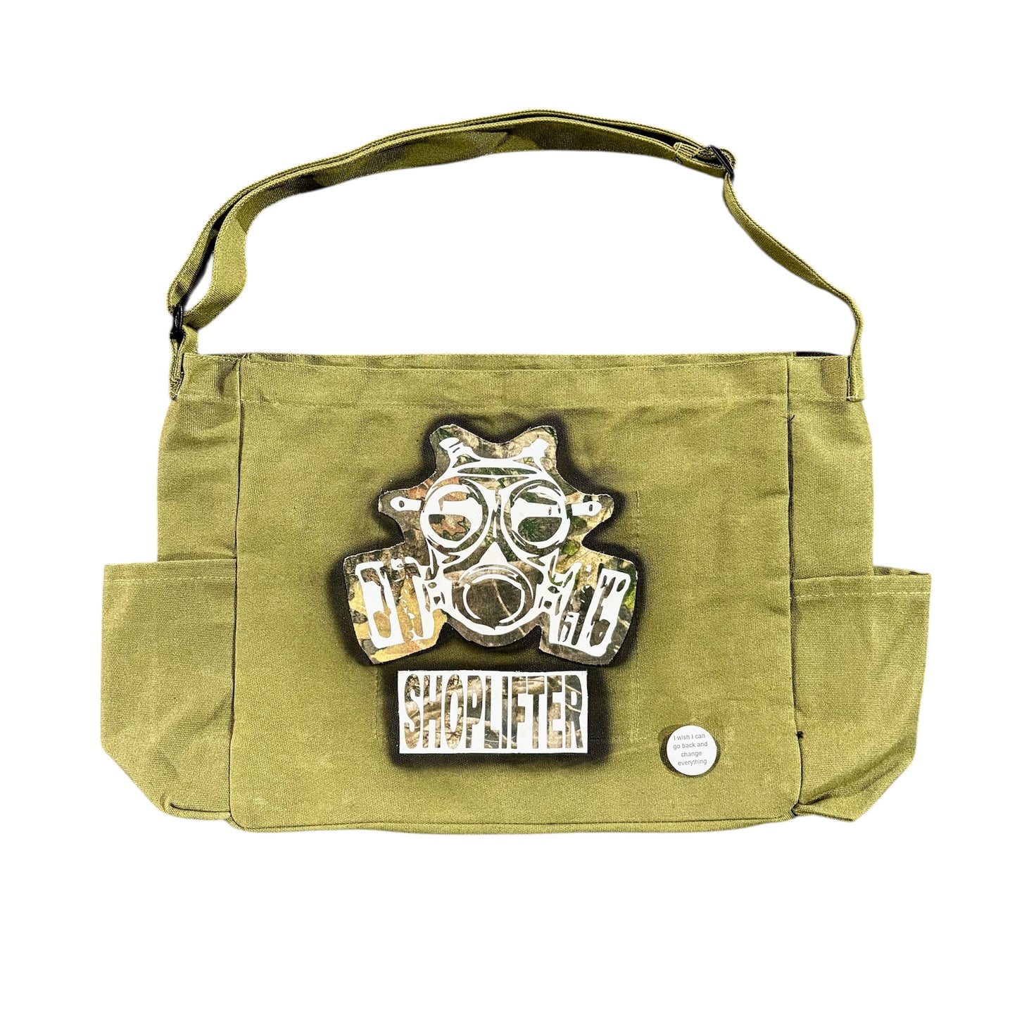 Camo Gas Mask Military Shoulder Bag