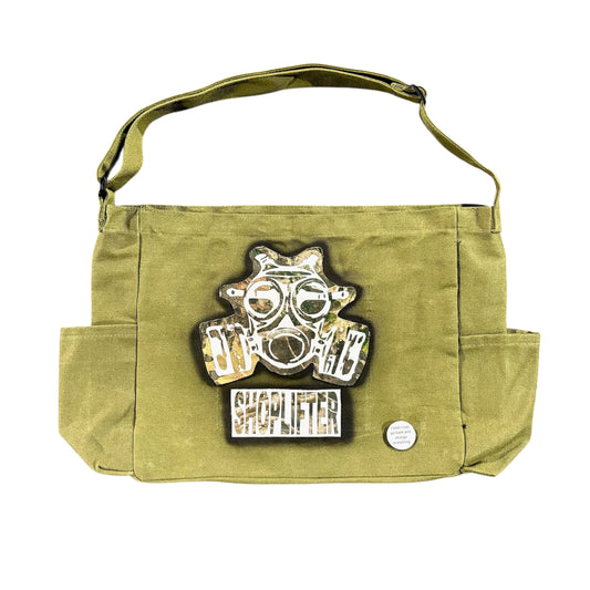 Camo Gas Mask Military Shoulder Bag
