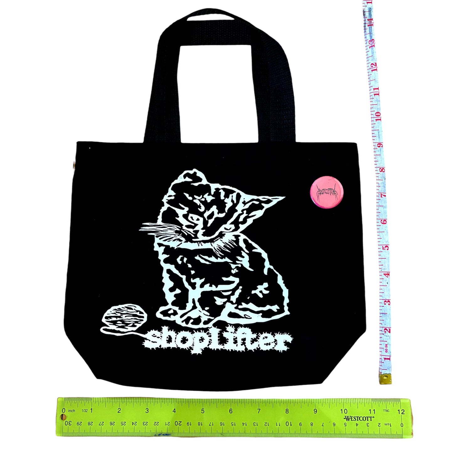 Cat Tote Bag (Black)