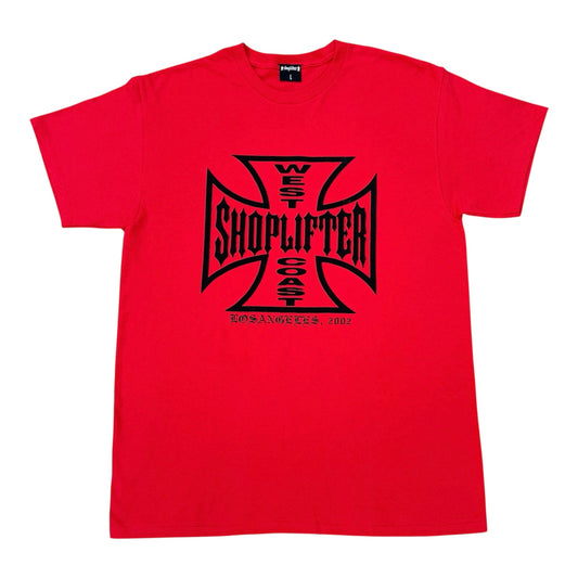 Red West Coast Shoplifter Tee