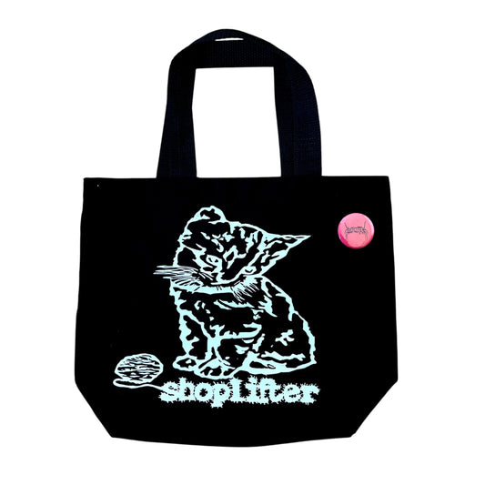 Cat Tote Bag (Black)