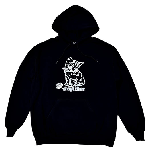 Cat Hoodie Black