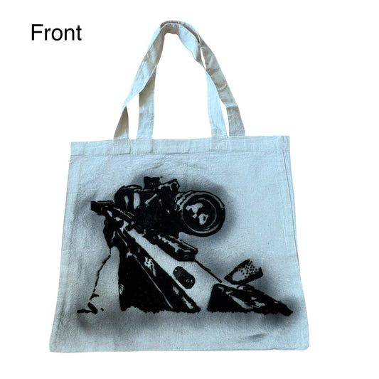 Airbrushed "DSR 50(Call of Duty)/damaged" Tote Bag