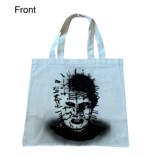 Airbrushed "Hellraiser/Fear" Tote Bag